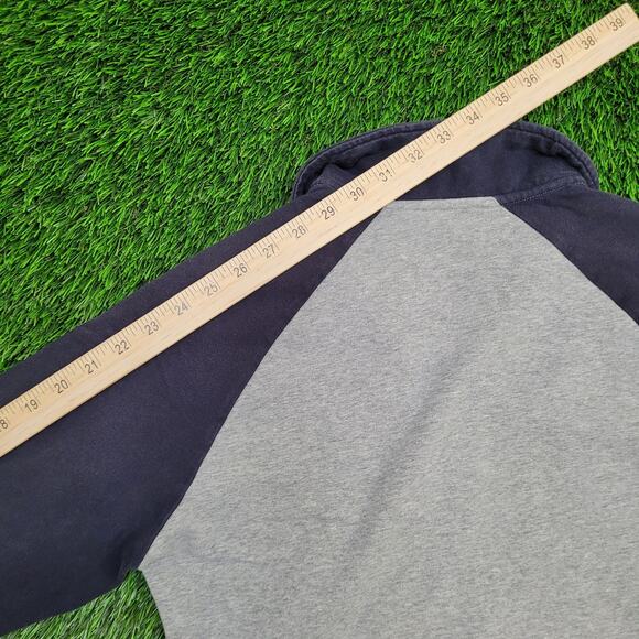 NIKE Track Jacket Womens M/L 18x24 Gray Script Logo - Picture 5 of 15